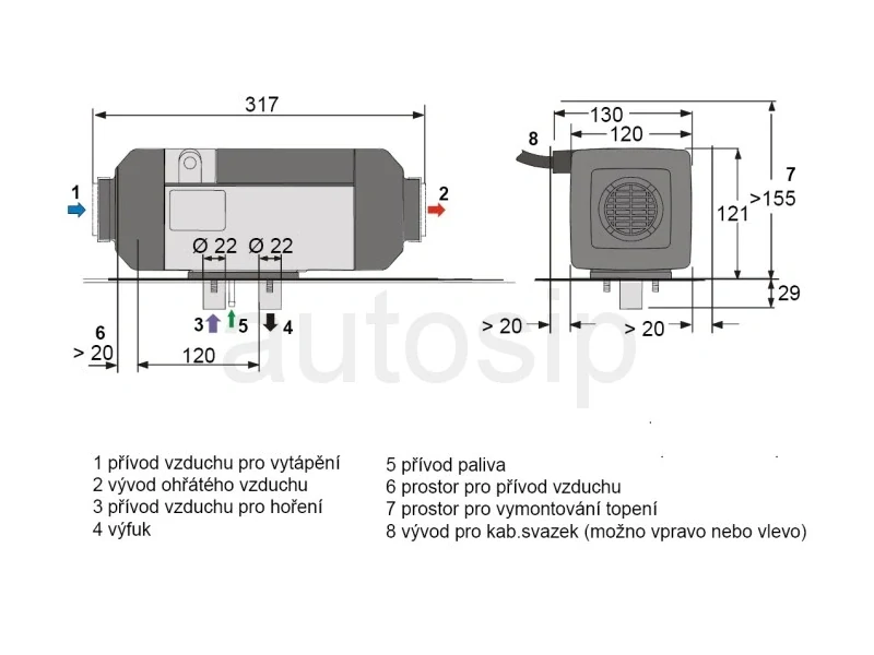 Nezávislé topení - AT2000STC Benzín 12V 9032227