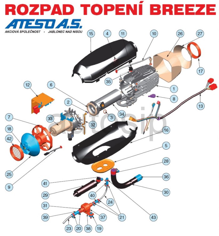 objímka plaště Breeze